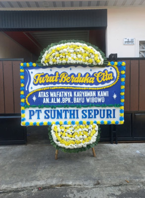 Papan Bunga Duka di Mokoau